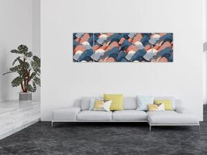 Obraz - Fale i wzgórza (170x50 cm)