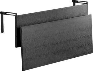 Stolik balkonowy, 800x300 mm, składany stolik balkonowy montowany do balustrady, składany stolik do użytku zewnętrznego, udźwig 22 kg, pasuje do balustrad o szerokości od 25,4 do 109,22 mm, stolik serwowy do tarasu i patio