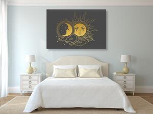 Obraz harmonia słońca i księżyca
