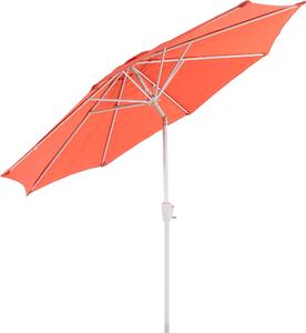 Parasol N19, parasol ogrodowy, Ø 3m uchylny poliester/aluminium 5kg ~ terakota