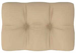 Poduszka na sofę z palet, beżowa, 60x40x10 cm