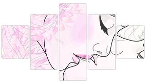 Obraz - Pocałunek (125x70 cm)