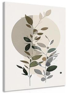 Obraz minimalistyczne rośliny w stylu boho