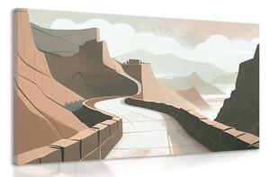 Obraz światowej sławy Wielki Mur Chiński