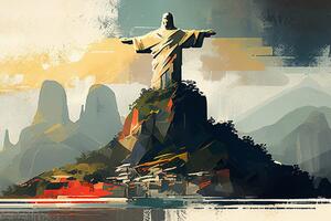 Obraz pomnik Jezusa w Rio de Janeiro