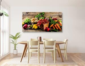 Obraz świeże owoce i warzywa