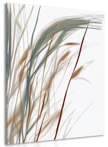 Obraz minimalistyczne źdźbła trawy