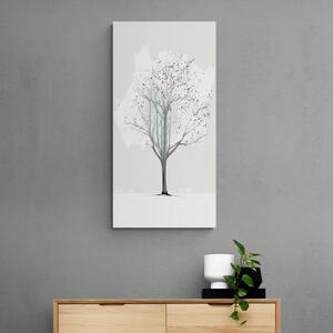 Obraz minimalistyczne zimowe drzewo