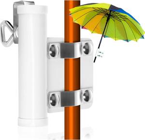 Uchwyt na parasol balkonowy, do Ø 28 mm, grubość panelu do 30 mm, 1 sztuka, do tarasu i ogrodu