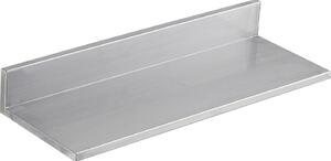 Półka ścienna na przyprawy, 2-częściowa, wisząca półka kuchenna, wymiary 610 x 218 x 85 mm, półka wisząca ze stali nierdzewnej, udźwig 20 kg