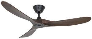 ECO GENUINO Wentylator sufitowy czarny/orzech 152 CasaFan, Eco Genuino, drewniany, salon, drewno, nowoczesny