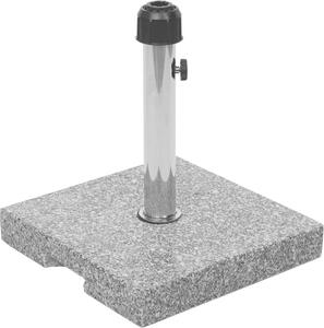 Stojak na parasol HWC-F92, stojak na parasol, granit ~ 23kg kwadratowy szary
