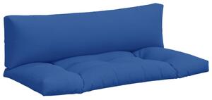 Poduszki na sofę z palet, 2 szt., kobaltowe, tkanina