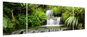Obraz - Wodospad w lesie deszczowym (170x50 cm)