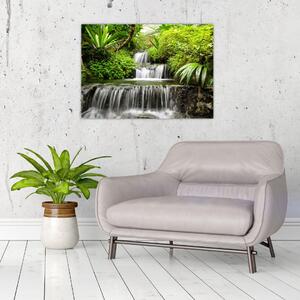 Obraz - Wodospad w lesie deszczowym (70x50 cm)