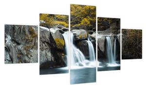 Obraz - Wodospady, Lushan, Chiny (125x70 cm)