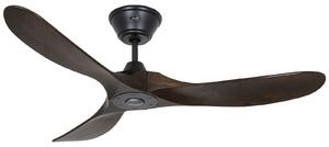 Wentylator sufitowy ECO GENUINO czarny/orzech 122 – CasaFan CasaFan, Eco Genuino, drewniany, salon, drewno, nowoczesny