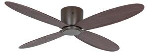 Inteligentny wentylator sufitowy ECO PLANO II 132 cm, orzech CasaFan, Eco Plano II, drewniany, salon, tworzywo sztuczne, nowoczesny