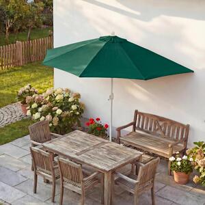 Parla parasol półokrągły, parasol balkonowy, UV 50+ poliester/aluminium 3kg ~ 270cm zielony bez stojaka
