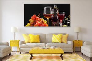 Obraz włoskie wino i winogrona