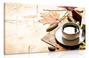 Obraz jesienna filiżanka kawy