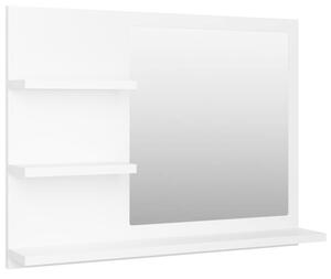 Lustro Åazienkowe, biaÅe 60x10,5x45 cm, materiaÅ drewnopochodny
