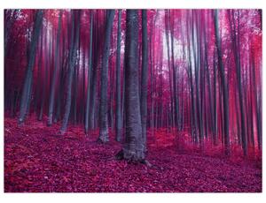 Obraz różowego lasu (70x50 cm)