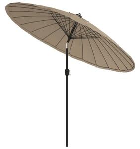 Parasol ogrodowy na słupku aluminiowym, 270 cm, taupe