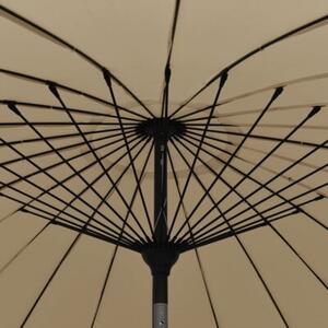 Parasol ogrodowy na słupku aluminiowym, 270 cm, taupe