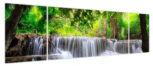 Obraz wodospadu w Kanchanaburi, Tajlandia (170x50 cm)