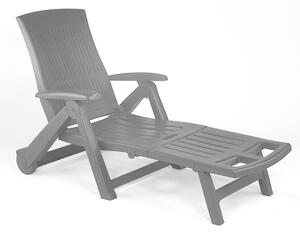 Leżak ogrodowy ZIRCONE, 72×195×101 cm, antracytowy I.P.A.E-Progarden