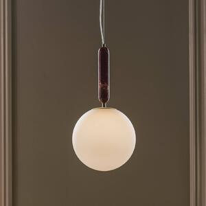 Globen Lighting Lampa wisząca Torrano, możliwość ściemniania, czerwony, salon / jadalnia, kamień, skandynawski