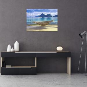 Obraz - Obraz hamaka na plaży 2 (70x50 cm)