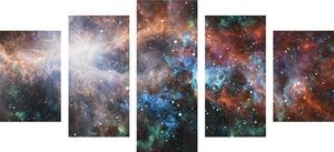 5-częściowy obraz nieskończona galaktyka
