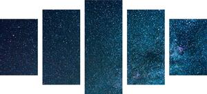 5-częściowy obraz droga mleczna między gwiazdami
