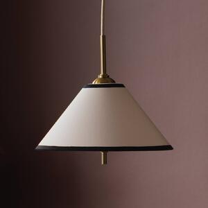 Globen Lighting Lampa wisząca IRIS, możliwość ściemniania, kremowy / amber, salon / jadalnia, tkanina / materiał / jedwab, skandynawski
