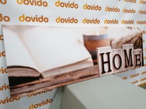 Obraz drewniane litery z napisem Home