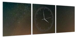 Obraz Drogi Mlecznej (z zegarem) (90x30 cm)