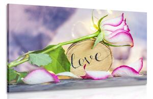 Obraz romantyczna deklaracja Love