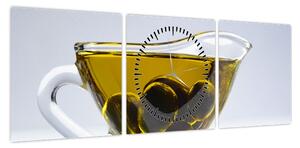 Obraz oliwy z oliwek (z zegarem) (90x30 cm)
