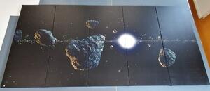 5-częściowy obraz meteoryty