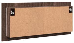 Szafka łazienkowa z lustrem i LED, brązowy dąb, 100x12x45 cm
