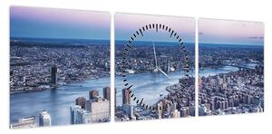 Obraz Nowego Jorku (z zegarem) (90x30 cm)