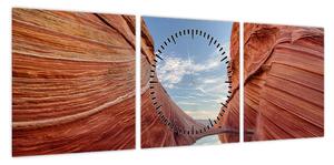 Obraz - Vermilion Cliffs Arizona (z zegarem) (90x30 cm)