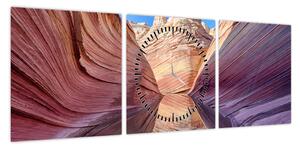 Obraz - Arizona Waves (z zegarem) (90x30 cm)