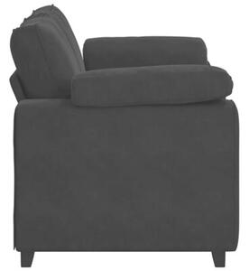 Sofa dwuosobowa czarna 160x77x82 cm aksamitna