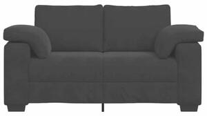 Sofa dwuosobowa czarna 160x77x82 cm aksamitna
