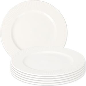 Zestaw 6 porcelanowych talerzyków deserowych Linie 20 cm