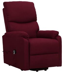 Podnoszony fotel rozkładany, fioletowy, obity tkaniną