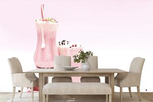 Fototapeta różowy koktajl mleczny